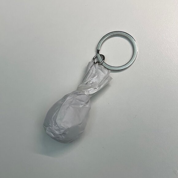 NEW Stussy Glossy metal 8 ball keychain charm in black - Picture 3 of 4